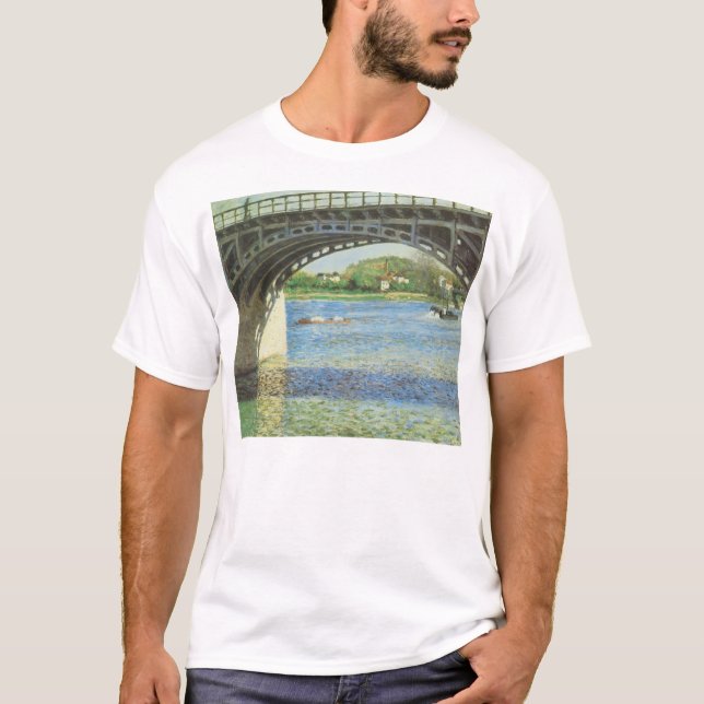 Camiseta Puente de Argenteuil por Gustave Caillebotte (Anverso)