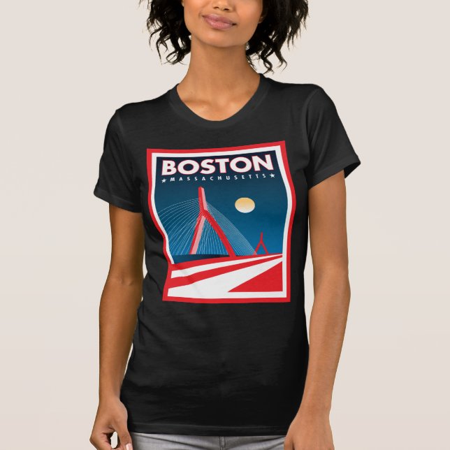 Camiseta Puente de Boston Zakim (Anverso)