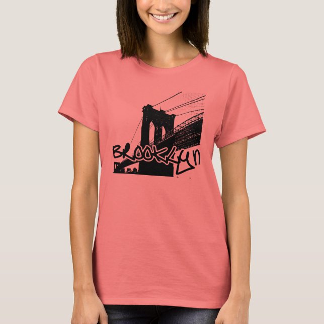 Camiseta Puente de Brooklyn "Negro" (Anverso)