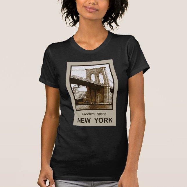 Camiseta Puente de Brooklyn Nueva York (Anverso)