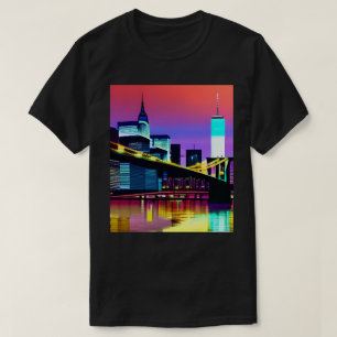 Camiseta Puente de Brooklyn por la noche / por la noche