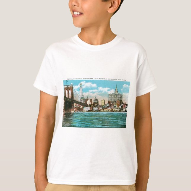 Camiseta Puente de Brooklyn, Woolworth y Municipal… (Anverso)