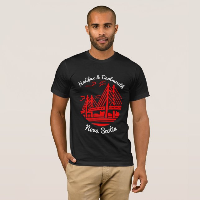 Camiseta Puente de camisas de Halifax y Dartmouth Nueva Esc (Anverso completo)