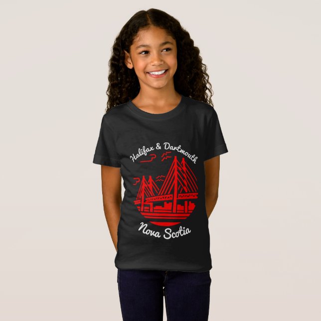 Camiseta Puente de camisas de Halifax y Dartmouth Nueva Esc (Anverso completo)