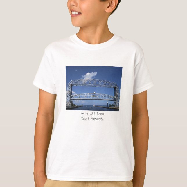 Camiseta Puente de elevación/Duluth aéreos Minnesota (Anverso)
