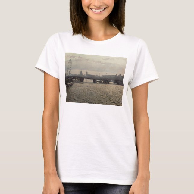 Camiseta Puente de Hungerford del puente de Waterloo (Anverso)