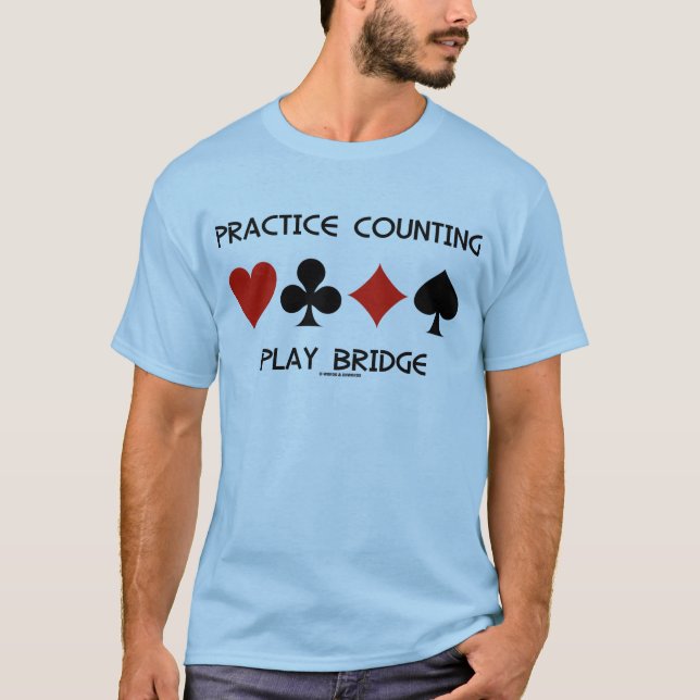 Camiseta Puente de juego de conteo de prácticas (Cuatro jue (Anverso)