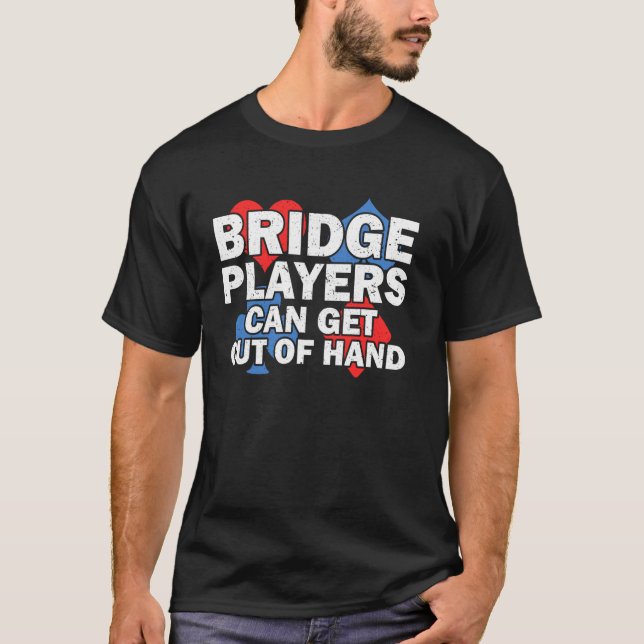 Camiseta Puente de juego de tarjetas puente puente puente p (Anverso)