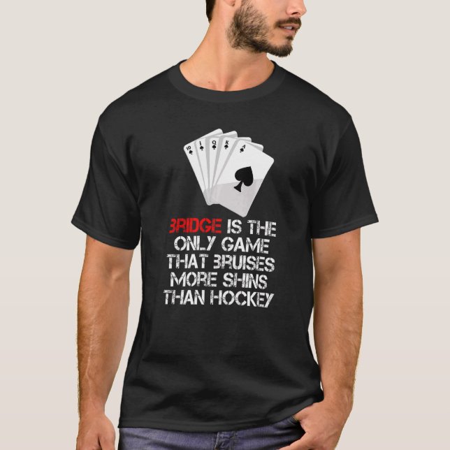 Camiseta Puente de Jugadores de Puente de Juego de Tarjetas (Anverso)