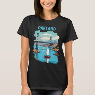 Camiseta Puente de la Bahía de Oakland California Puerto Vi