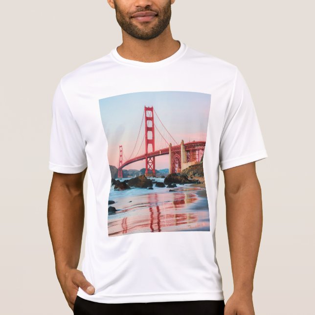 Camiseta Puente de la puerta de oro tira almohada (Anverso)