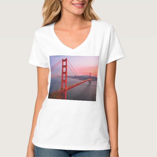 Camiseta Puente de la puerta de oro tira almohada (Anverso)