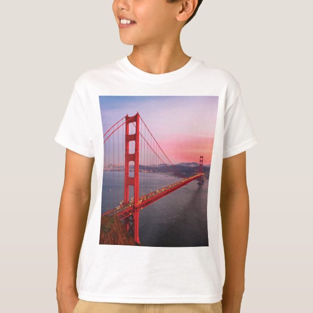 Camiseta Puente de la puerta de oro tira almohada (Anverso)