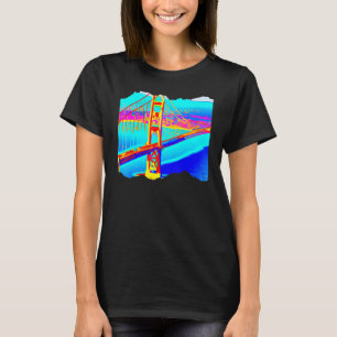 Camiseta Puente de la puerta de San Francisco Vaporwave Wan