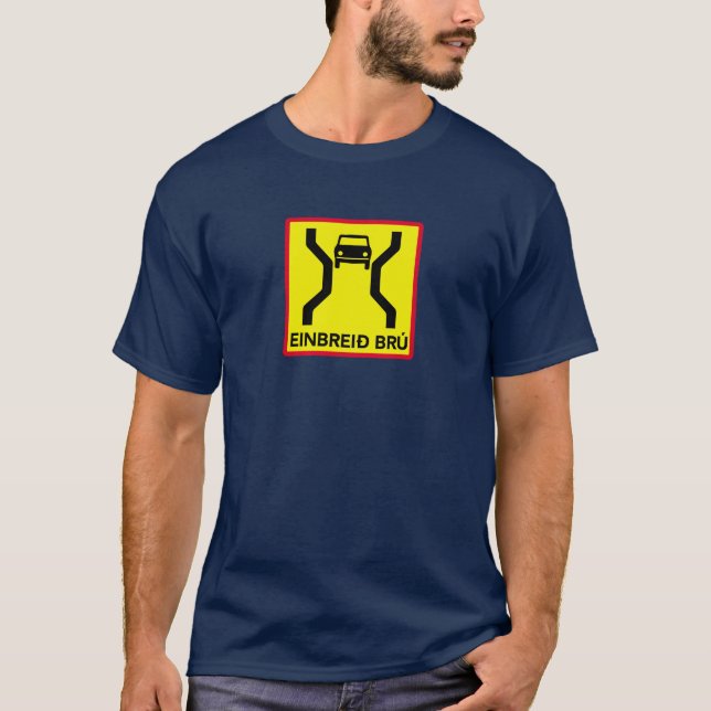 Camiseta Puente de la Solo-Anchura, señal de tráfico, (Anverso)