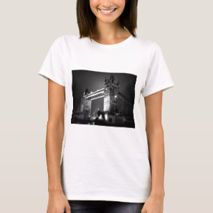 Camiseta Puente de la torre de Londres blanco y negro