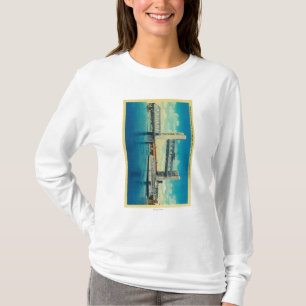 Camiseta Puente de la torre elevado para el río Sacramento