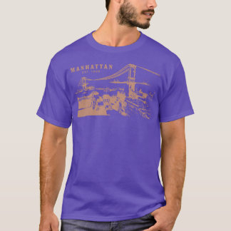 Camiseta Puente de Manhattan de época