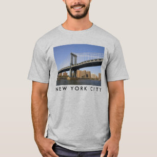 Camiseta Puente de Manhattan el río East Ciudad de Nueva