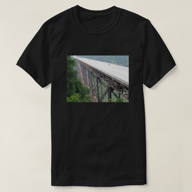 Camiseta Puente de New River Gorge, Virginia Occidental, ca (Diseño del anverso)