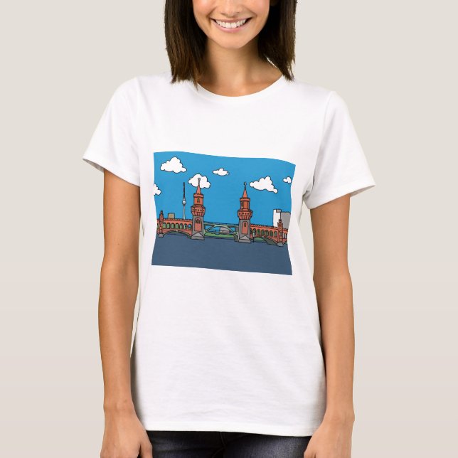 Camiseta Puente de Oberbaum en Berlín (Anverso)