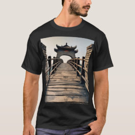 Camiseta Puente de Paifang y Piedra de la Antigua China