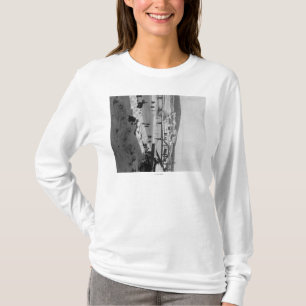 Camiseta Puente del invierno sobre el río en Fairbanks