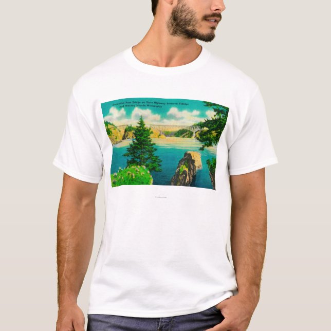 Camiseta Puente del paso del engaño, Fidalgo e isla de (Anverso)