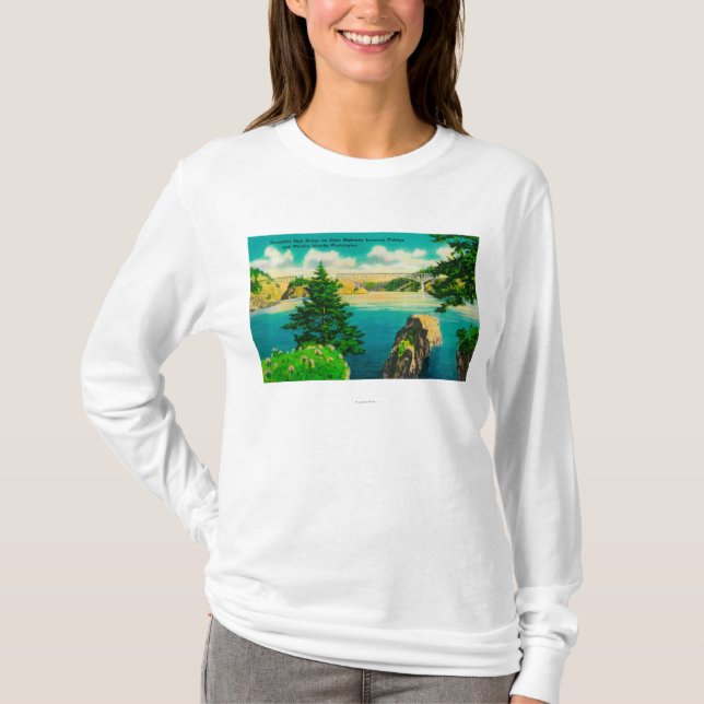 Camiseta Puente del paso del engaño, Fidalgo e isla de (Anverso)