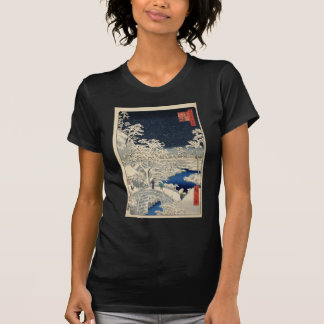 Camiseta Puente del tambor de Hiroshige en Meguro