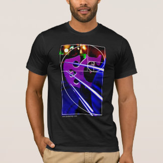 Camiseta Puente del violoncelo con el espiral de Fibonacci