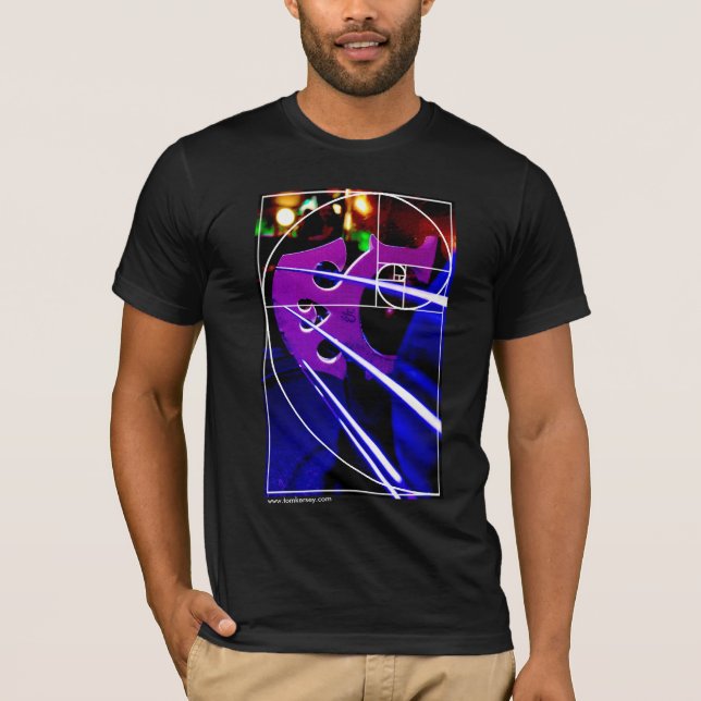 Camiseta Puente del violoncelo con el espiral de Fibonacci (Anverso)