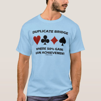 Camiseta Puente duplicado donde el juego del 50% es un logr