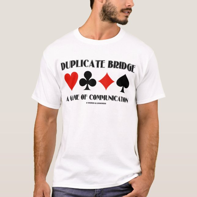 Camiseta Puente duplicado un juego de la comunicación (Anverso)