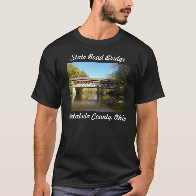 Camiseta Puente el condado de Ashtabula Ohio del Rd del (Anverso)