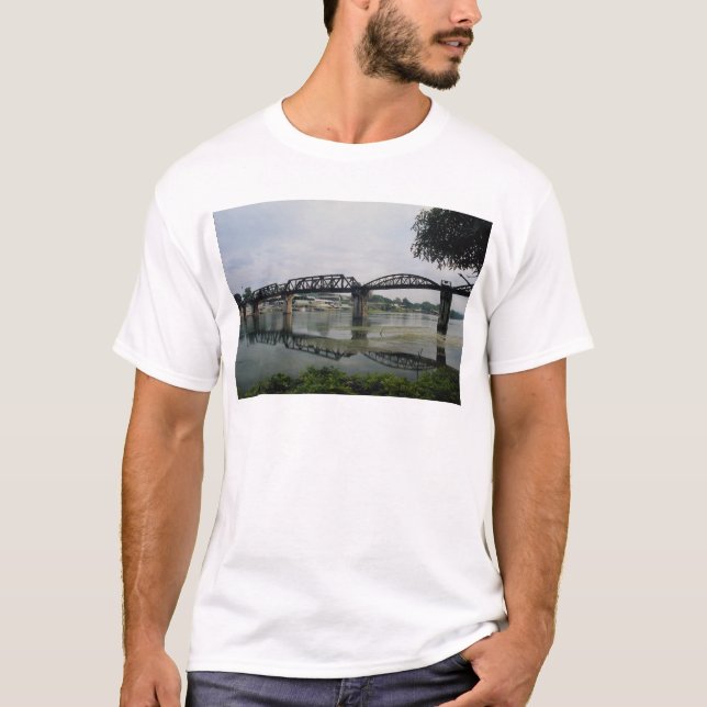 Camiseta Puente en el río Kwai, Kanchanaburi, Tailandia (Anverso)