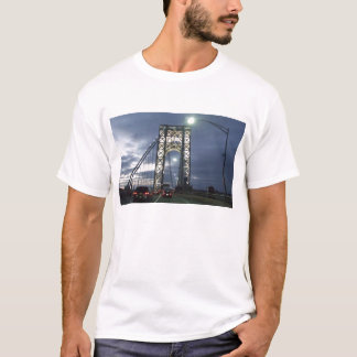 Camiseta Puente en la puesta del sol en Nueva York