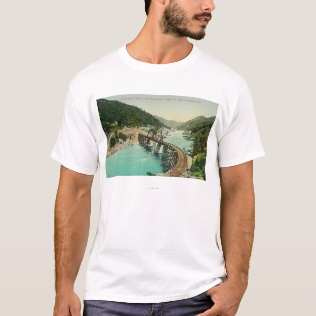 Camiseta Puente ferroviario sobre el río de Merced (Anverso)