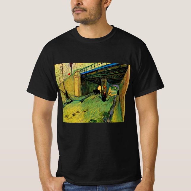 Camiseta Puente ferroviario sobre Montmajour por Vincent va (Anverso)