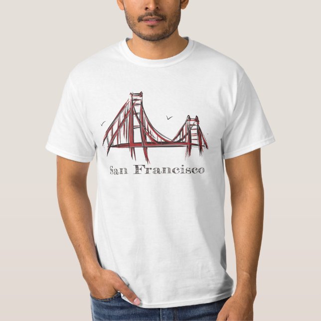 Camiseta Puente Golden Gate de San Francisco (Anverso)