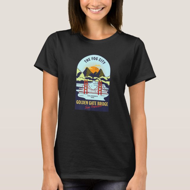Camiseta Puente Golden Gate de San Francisco (Anverso)