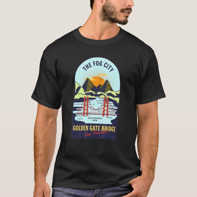 Camiseta Puente Golden Gate de San Francisco (Anverso)