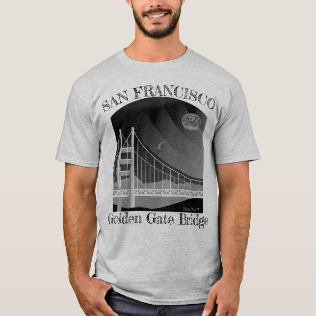 Camiseta Puente Golden Gate de San Francisco (Anverso)