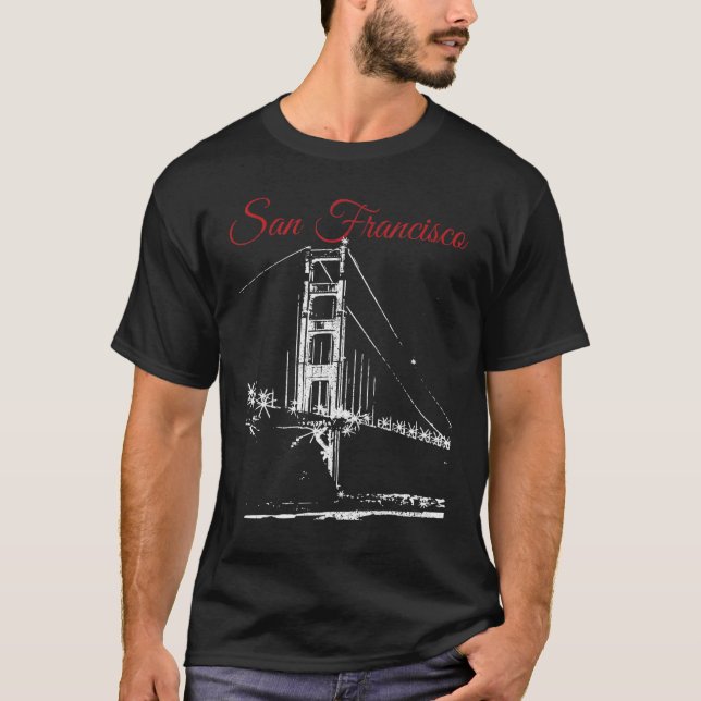 Camiseta Puente Golden Gate de San Francisco California Sou (Anverso)