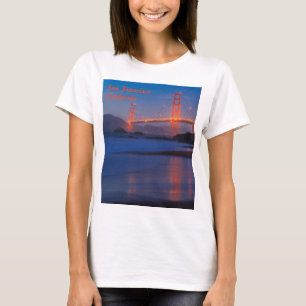 Camiseta Puente Golden Gate después de la puesta de sol en 
