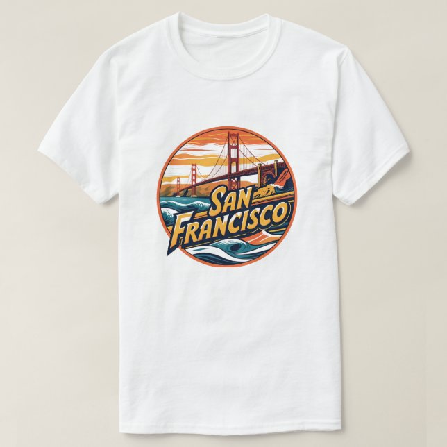 Camiseta Puente Golden Gate San Francisco (Diseño del anverso)
