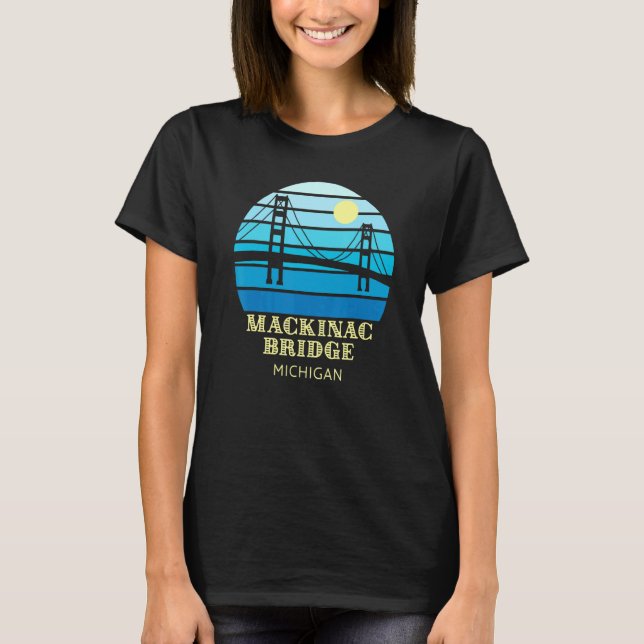 Camiseta Puente Mackinac Michigan (Anverso)