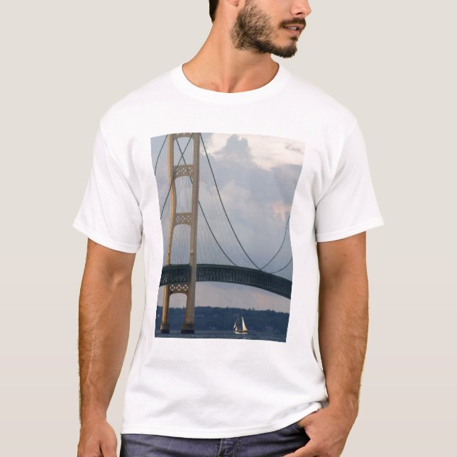 Camiseta Puente Mackinac, Michigan, Estados Unidos (Anverso)