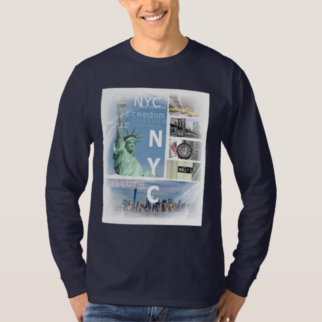 Camiseta Puente Navy Blue Brooklyn Nyc Nueva York (Anverso)