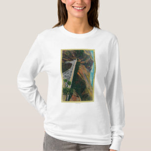 Camiseta Puente pacífico de la carretera sobre el río de
